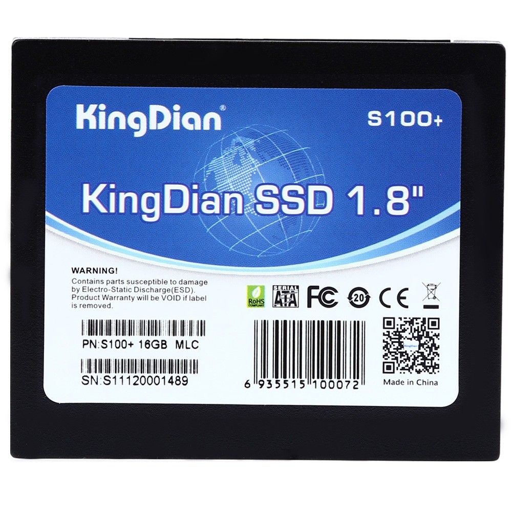 KingDian S100+ SSD Solid State Drive 1.8 inch SATA2 Hard Disk for Laptop