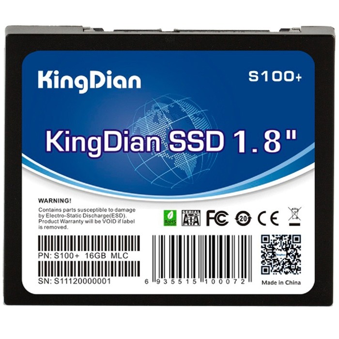 KingDian S100+ SSD Solid State Drive 1.8 inch SATA2 Hard Disk for Laptop