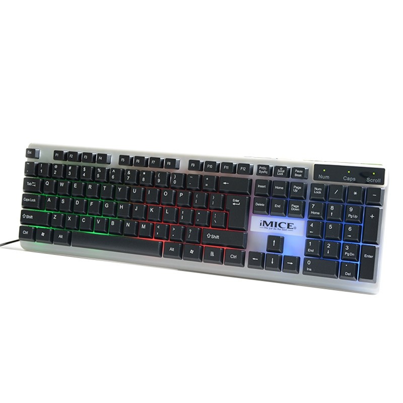 AN-300Metal Three-Color Backlit Gaming Keyboard Wired Suspension Mechanical Keyboard LOL