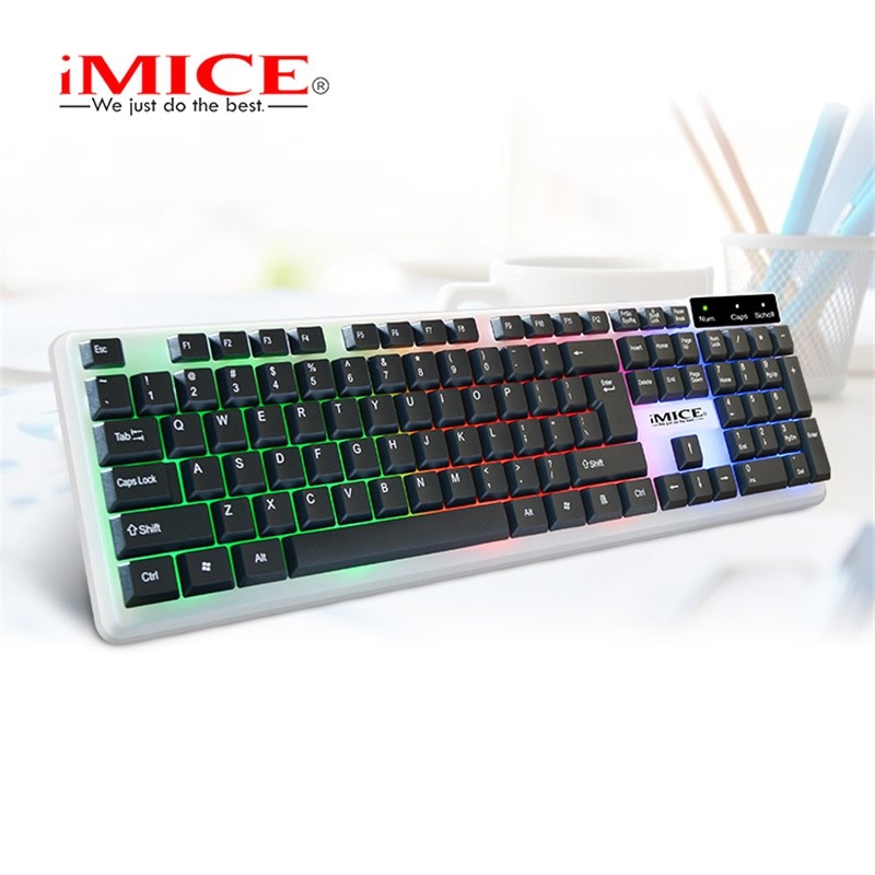 AN-300Metal Three-Color Backlit Gaming Keyboard Wired Suspension Mechanical Keyboard LOL