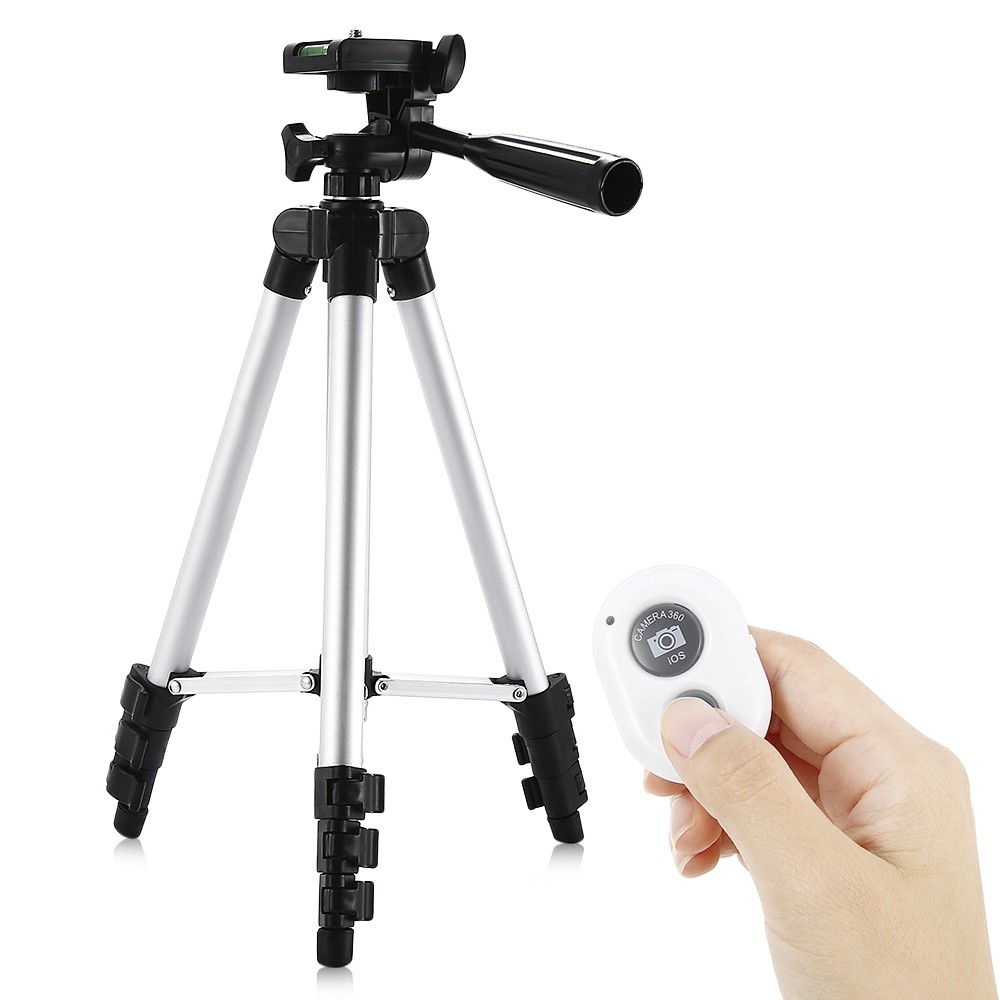 HM3110A Camera Camcorder Flexible Three-way Head Tripod with Bluetooth 4.0 Remote Controller