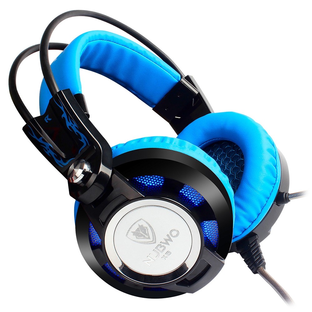 NUBWO K6 Stereo Over Ear Gaming Headset with Microphone LED Lighting for PC