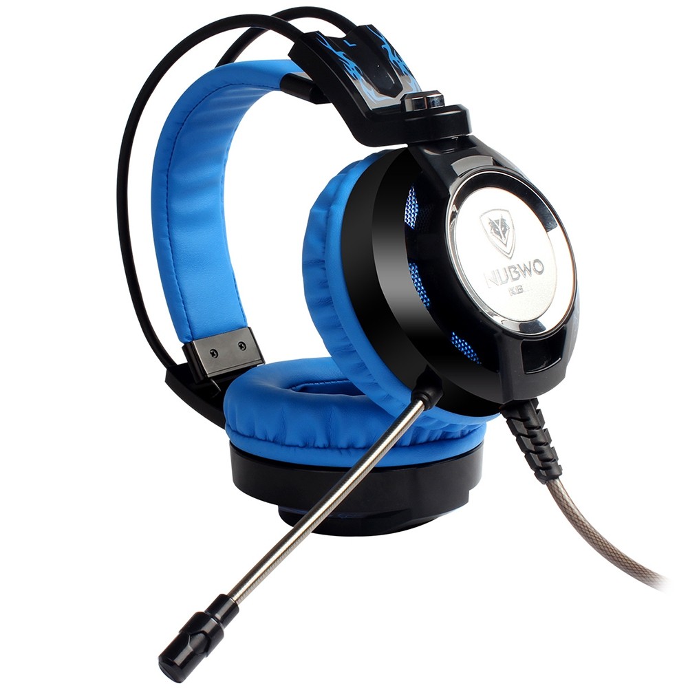 NUBWO K6 Stereo Over Ear Gaming Headset with Microphone LED Lighting for PC
