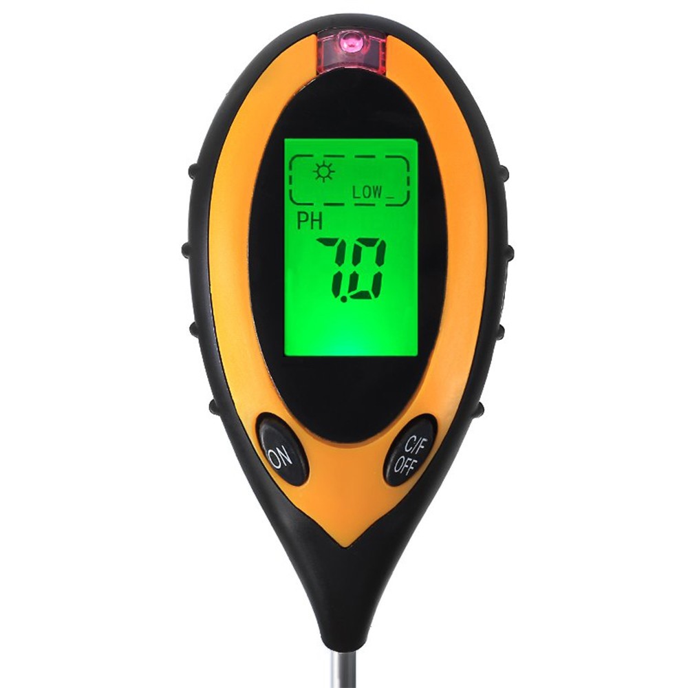 4-in-1 Electric Soil Analysis Detector Temperature / Humidity / PH / Light Tester
