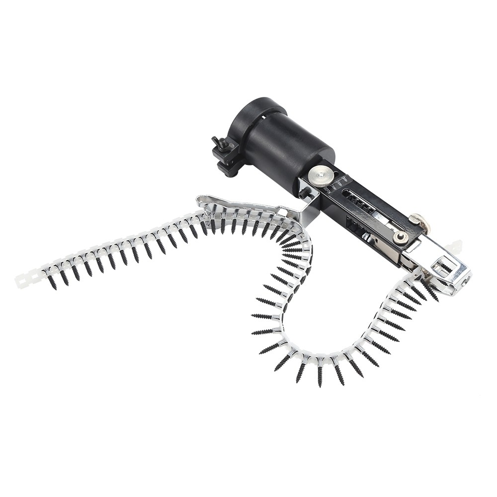 Automatic Chain Nail Gun Set Screw Guide Electric Drill Woodworking Tool