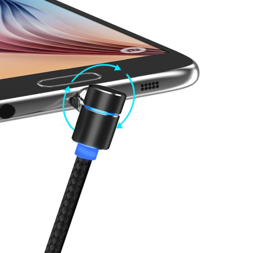 1.8M 3 in 1 Magnetic Charging Cable Kit for 8 pin/Type C/Micro USB/Interface