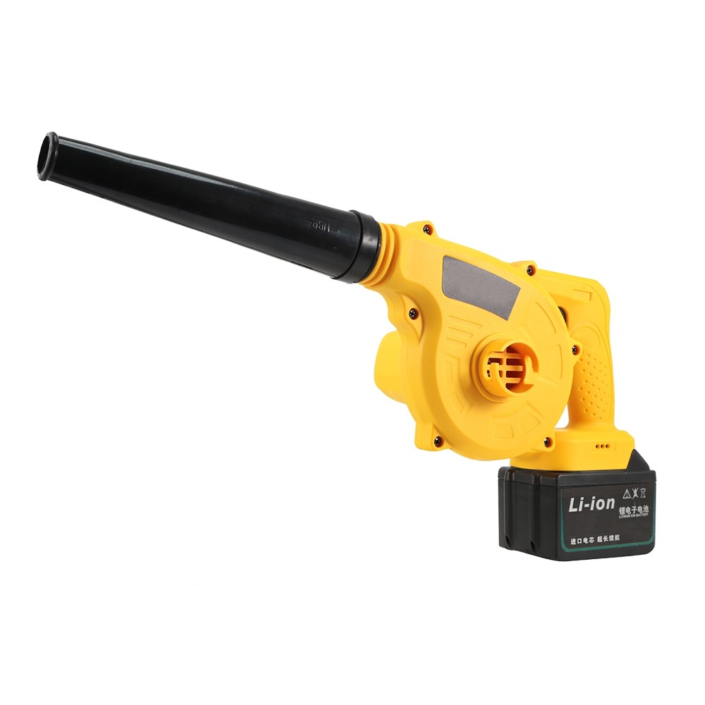 21V Cordless Dual-use Electric Air Blower Set Dust Collector with Li-ion Battery