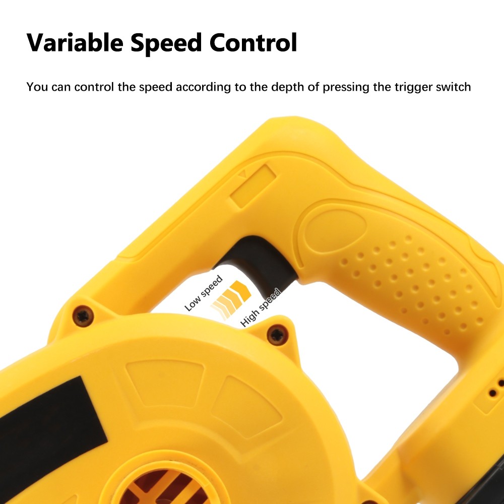 21V Cordless Dual-use Electric Air Blower Set Dust Collector with Li-ion Battery