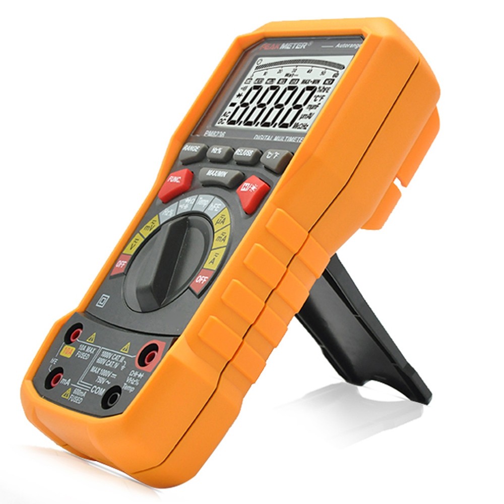 PEAKMETER PM8236 Digital Multimeter Resistance / Capacitance / Frequency / Duty Cycle / DC AC Voltage Current / Temperature Meter with T - RMS / USB