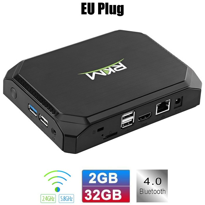 Rikomagic RKM MK36S TV Box Cherry Trail Z8300 Windows 10 2GB RAM 32GB ROM 2.4GHz / 5.8GHz Dual Band WiFi