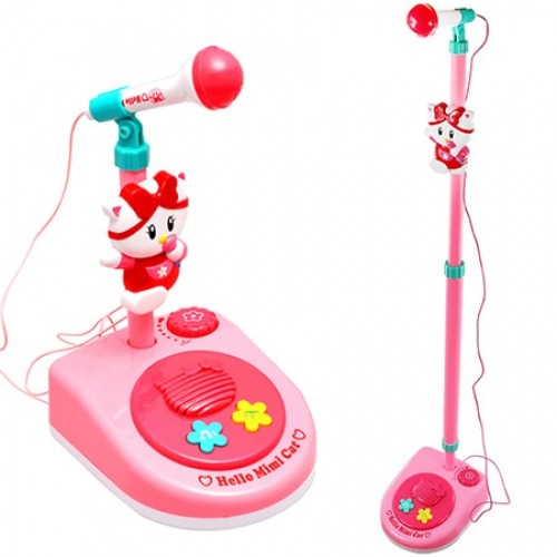 Baoli Retractable Vertical Simulation Microphone Music Toy Set for Kids