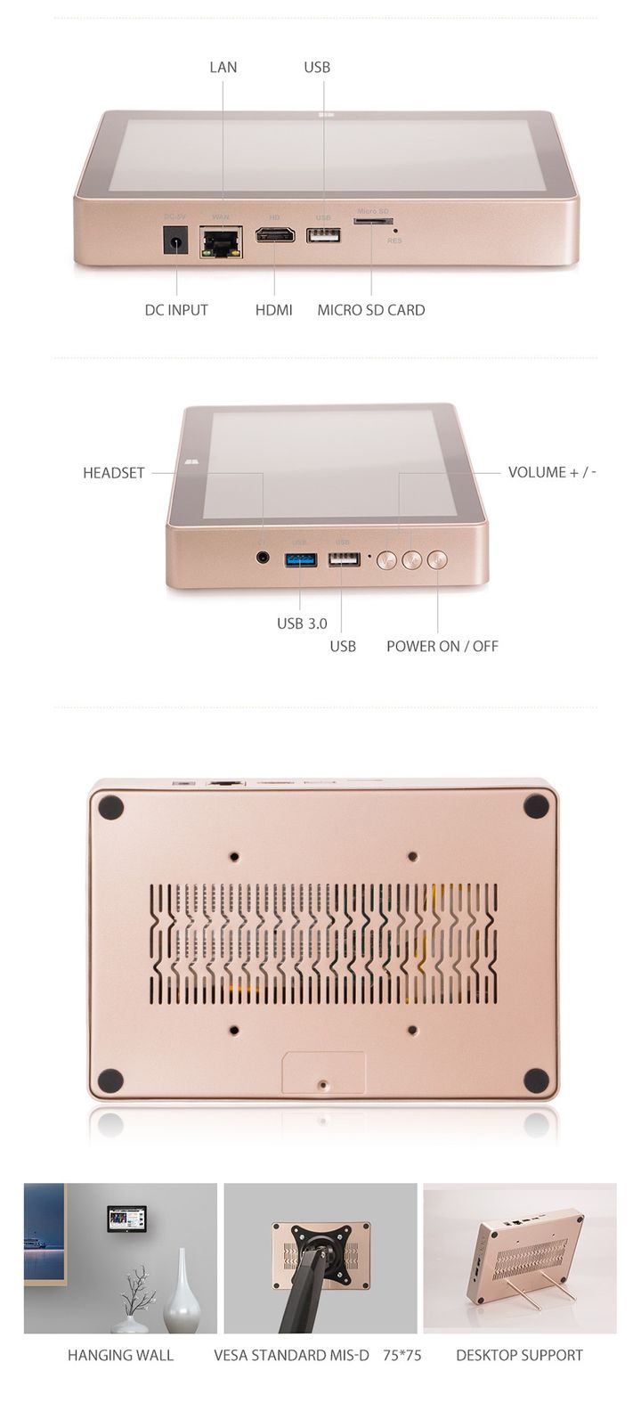 Higole Gole1 Plus Mini Pc Intel Atom X5 Z50 Quad Core Win 10 Eu Plug 4g 64g