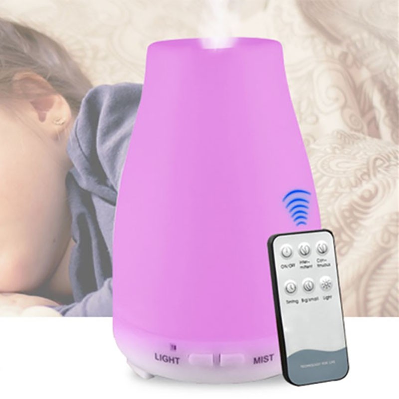 Remote Control Aroma Diffuser 200ML Essential Oil Diffuser 7 LED Humidifier