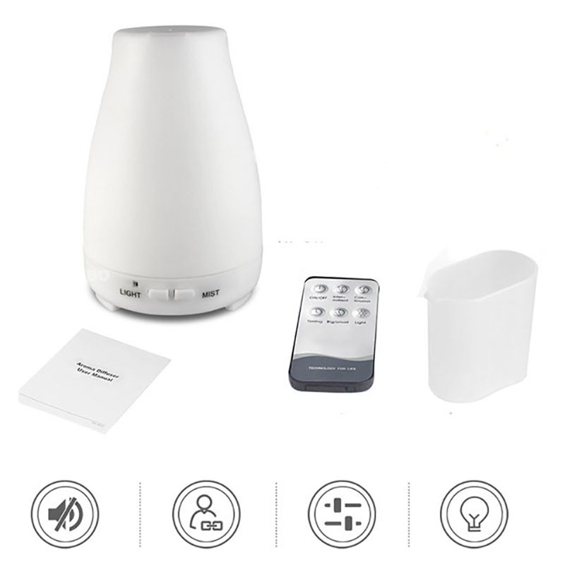Remote Control Aroma Diffuser 200ML Essential Oil Diffuser 7 LED Humidifier