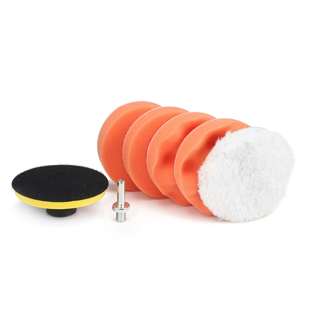6pcs 4 inch Polishing Sponge Wheel Buffing Waxing Pad