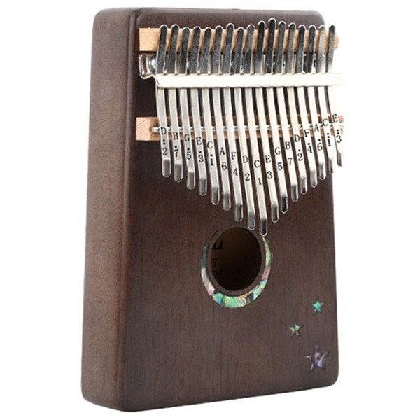 Portable Kalimba Thumb Piano 17 Tone Finger Percussion Keyboard