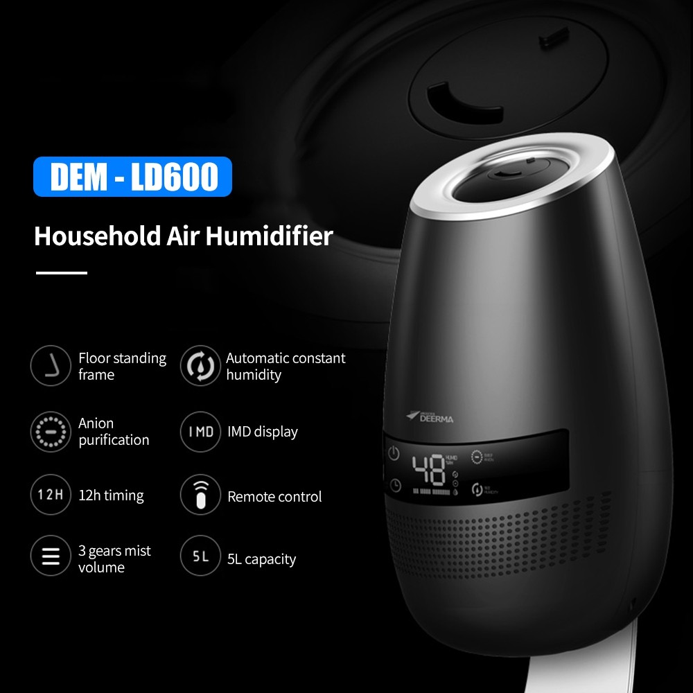 Deerma DEM - LD600 Cool Mist Air Humidifier 5L Large Capacity Fog Creator