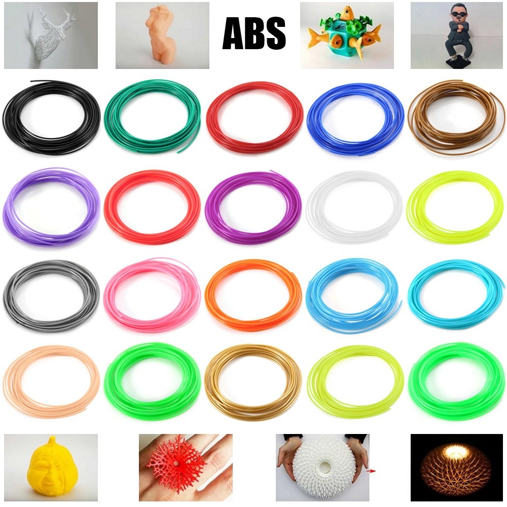 5m 1.75mm Sunlu ABS 3D Printer Filament Print Supplies 20 Colors