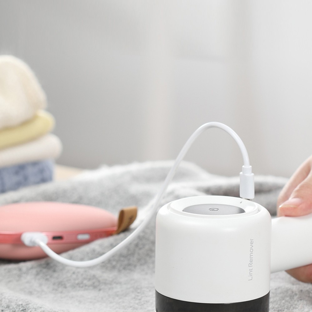 Deerma Electric Lint Remover White Portable Hair Ball Trimmer