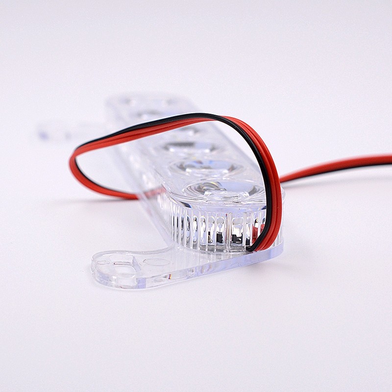 Universal Motorcycle 6 LED License Plate Strobe Flash Light Rear Tail Lamp