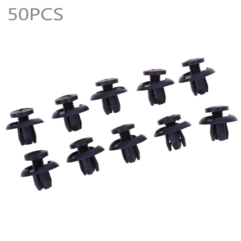 50pcs 1904 Universal Car Plastic Inflatable Front Fender Fasterner Clips for Honda Accord Civic