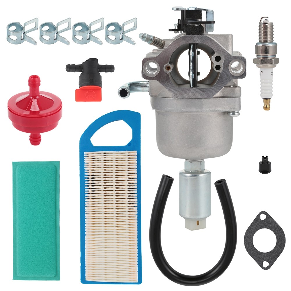 Carburetor Air Oil Fuel Filter Kit for Briggs & Stratton 591731 / 594593 Nikki 699915 / 697122