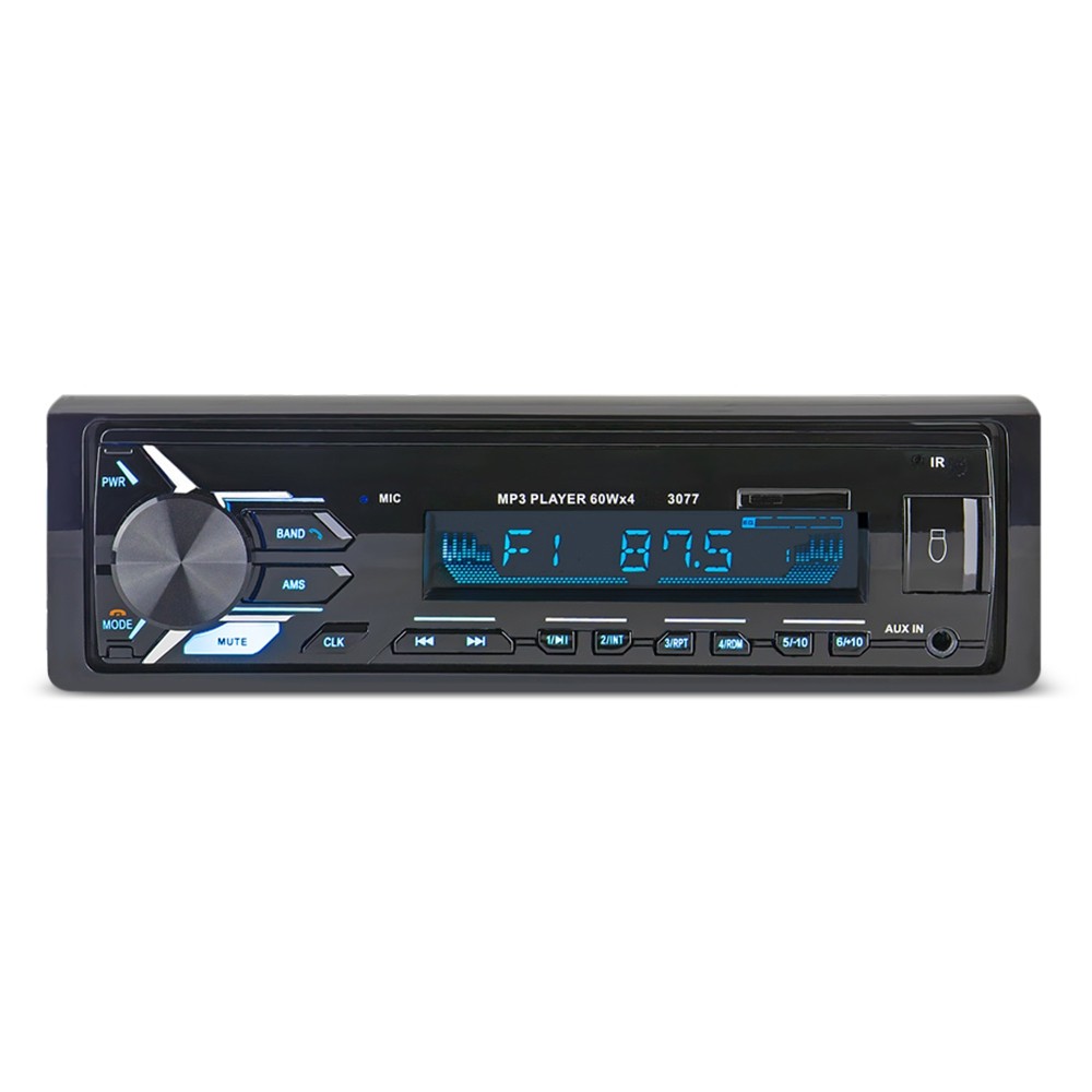 3077 Bluetooth Auto MP3 Player Multimedia System 87.5 - 108.0MHz FM Radio with Remote Controller