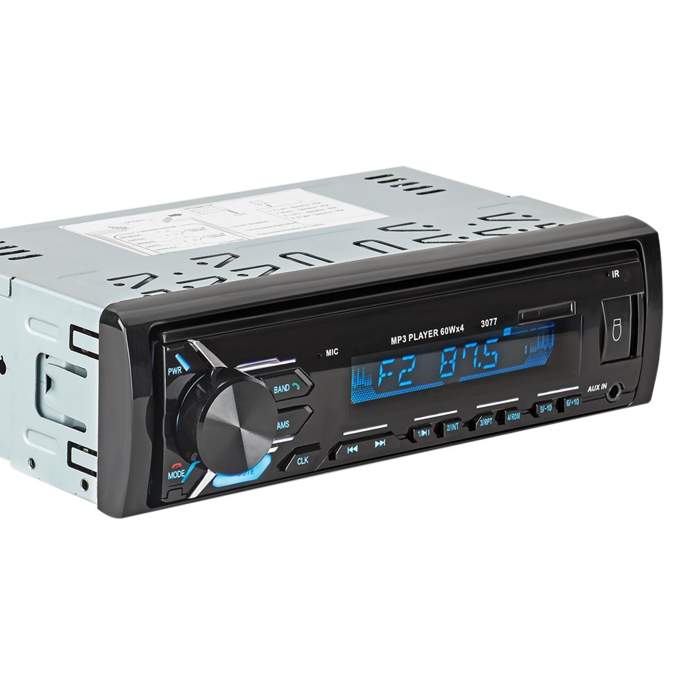 3077 Bluetooth Auto MP3 Player Multimedia System 87.5 - 108.0MHz FM Radio with Remote Controller