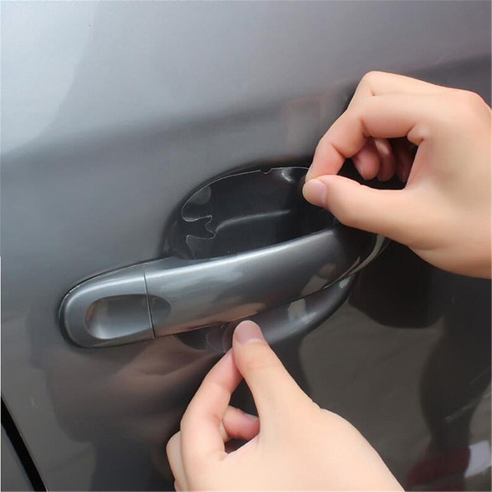4PCS / Pack Car Door Handle Protection Film Sticker Prevent Scratching