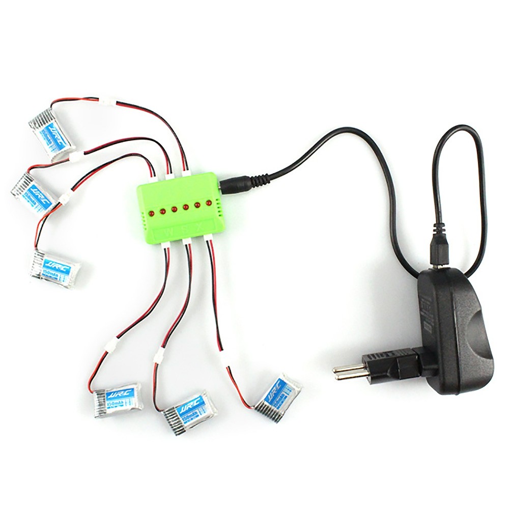 KH20 - 005 6Pcs 3.7V 150mAh 30C Battery Set with Charger for JJRC H20 Hexacopter