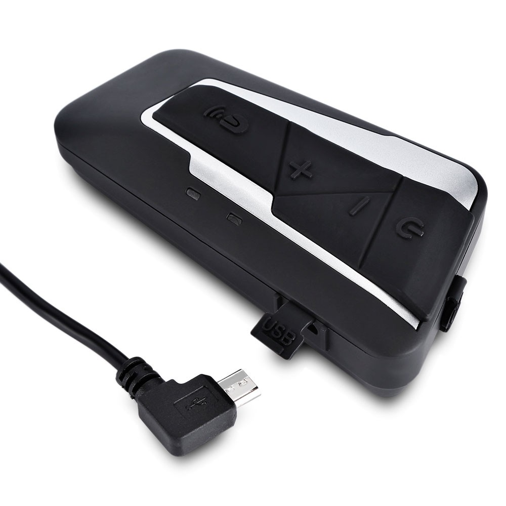 T9S Motorcycle Helmet Headset Intercom 2 Interphones Bluetooth 3.0 Waterproof 15 Hours Working Time