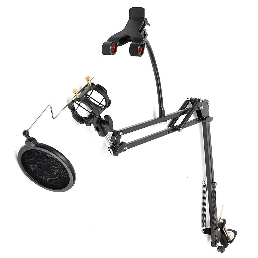 Professional Recording Microphone Suspension Boom Scissor Music Stand