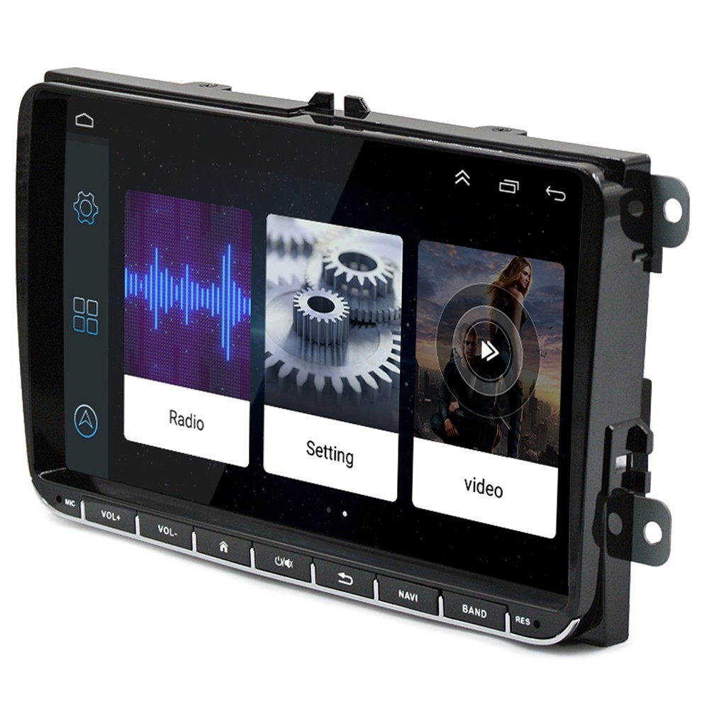 ML - CKVW92 Universal 9 inch Car DVD Player Android 8.0 Dual Din with Ultra Thin Body for VW