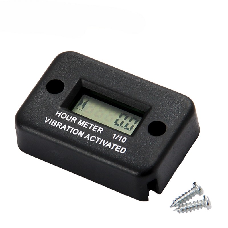 Motorcycle New Tach Vibration Activated Hour Meter Waterproof Counter For Motorcycle ATV Snowmobile Boat Gasoline Engine