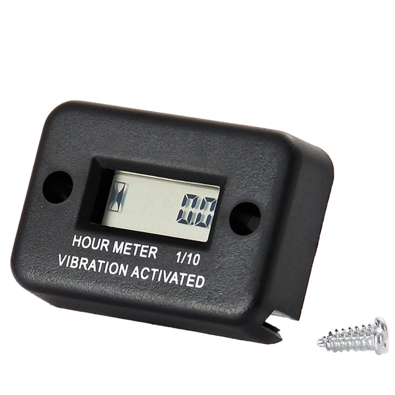 Motorcycle New Tach Vibration Activated Hour Meter Waterproof Counter For Motorcycle ATV Snowmobile Boat Gasoline Engine
