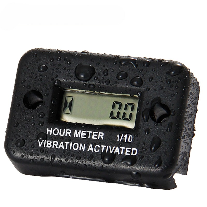 Motorcycle New Tach Vibration Activated Hour Meter Waterproof Counter For Motorcycle ATV Snowmobile Boat Gasoline Engine