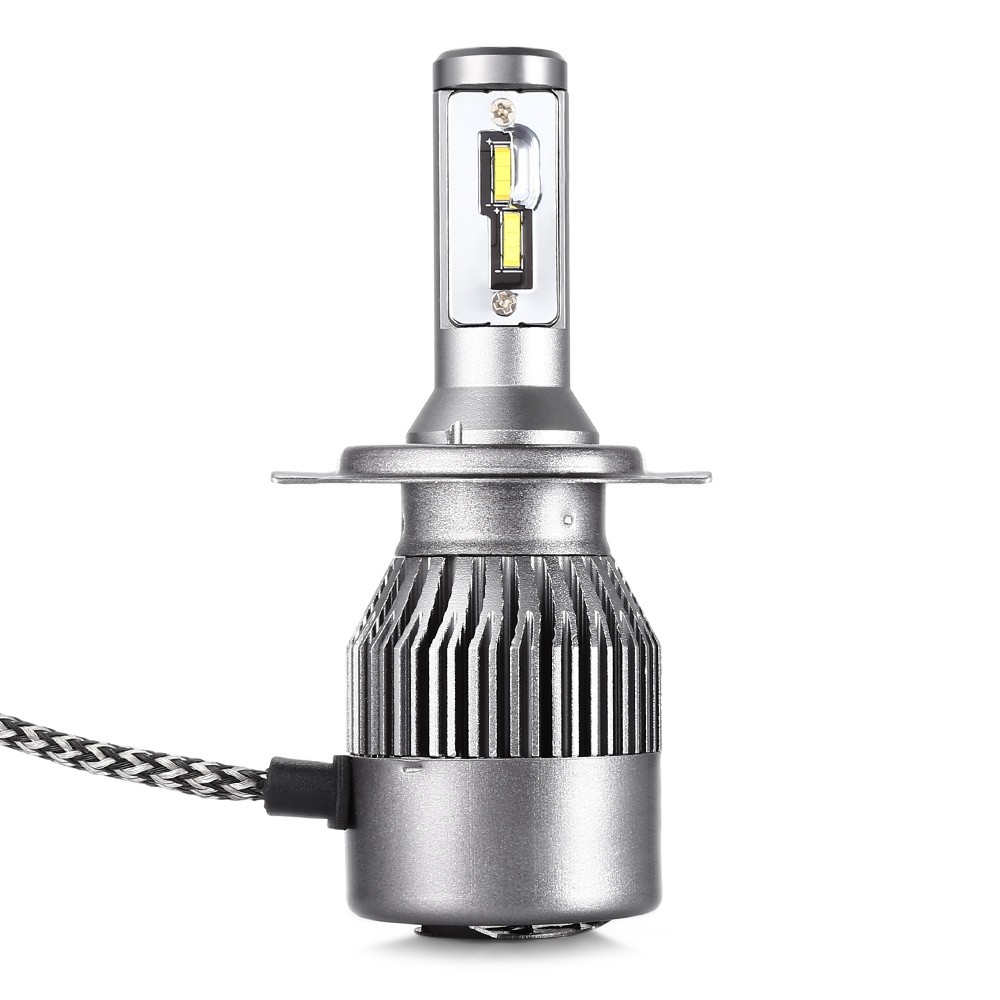 Pair of DC 12V / 24V 72W 9000LM V7s H4 / 9003 / HB2 Car LED Headlight 6000K Front Lamp