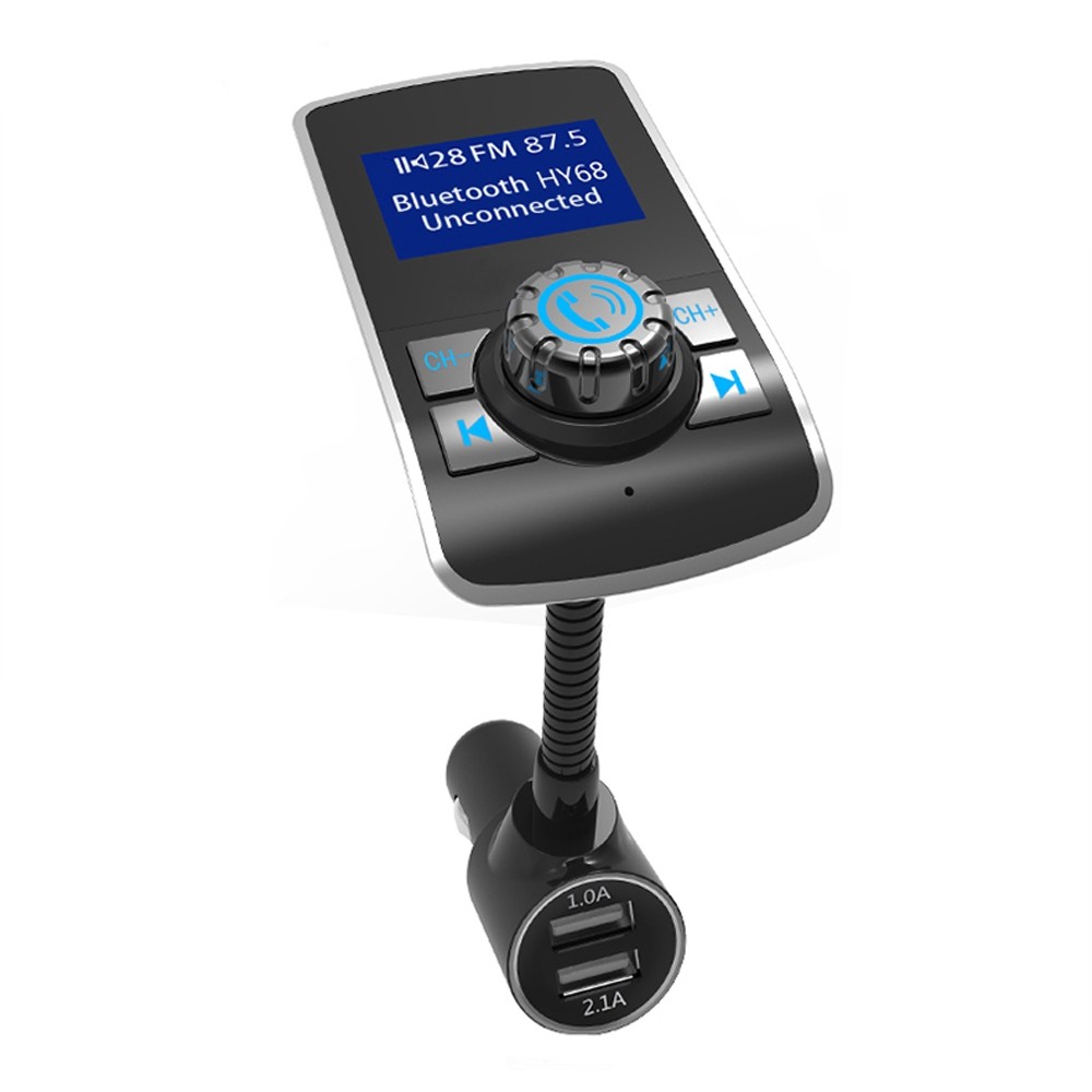 Car Bluetooth FM Transmitter Audio Mp3 Player LCD Monitor