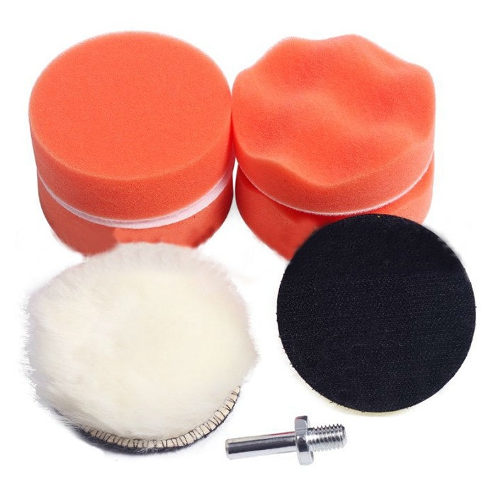 3 inch Car Polishing Pads Kit for Vehicle Polisher Buffer Waxer Sander 7pcs