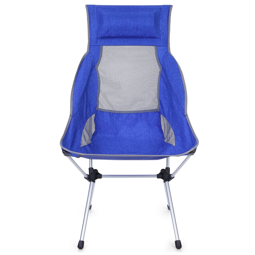 Outdoor Ultra-light Aluminum Alloy Folding Recliner Camping Chair
