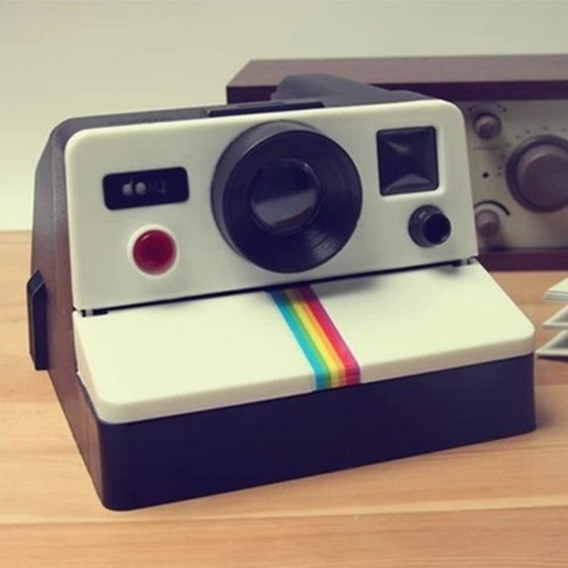1 Piece Creative Retro Polaroid Camera Shape Inspired Tissue Boxes Toilet Roll Paper Holder Bathroom Decor