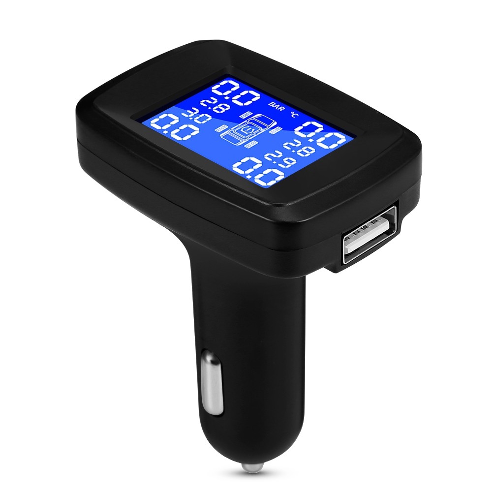 ZEEPIN TY13 Car Tyre Pressure Monitoring System TPMS with 4 Internal Sensors