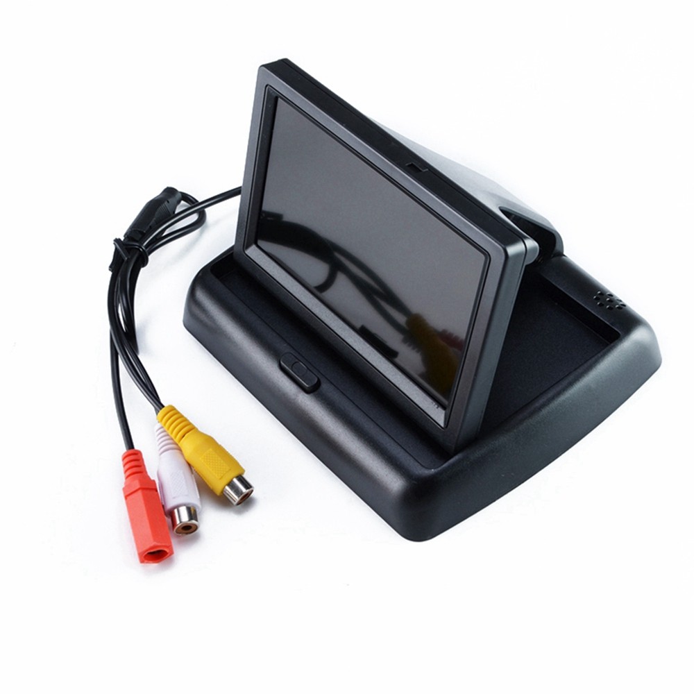 ZIQIAO 4.3 Inch Monitor and 8 LED CCD HD Car Rear View Camera Kit