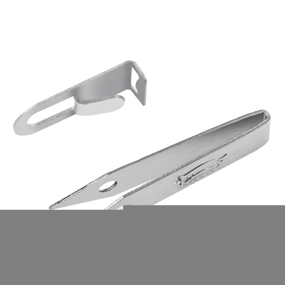 EDCGEAR Mini Stainless Steel Tweezer with Protective Seat for Camping Traveling Home Use