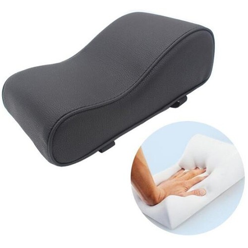 AutoYouth PU Leather Car Armrest Pad Memory Foam Universal Auto Armrests Covers with Phone Pocket