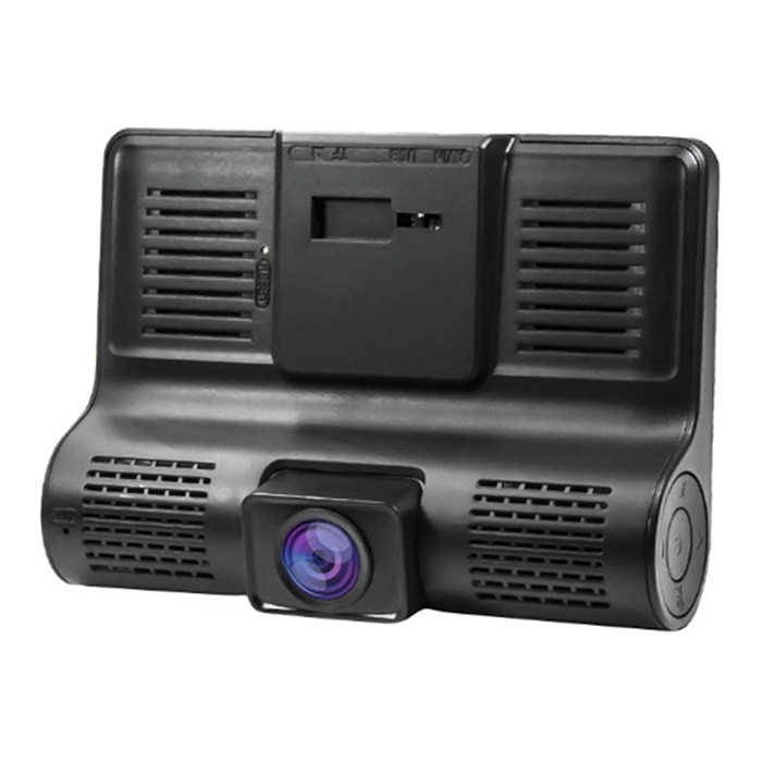 3 Lens WDR Dash Camera 4 inch Display HD 1080P Car DVR