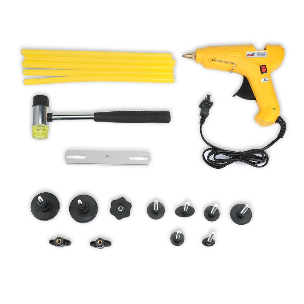 Paintless Dent Removal Vehicle Repair Tool Kit PDR Bridge Puller Tap Down Glue Gun