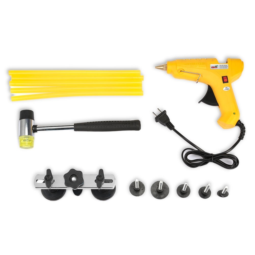 Paintless Dent Removal Vehicle Repair Tool Kit PDR Bridge Puller Tap Down Glue Gun