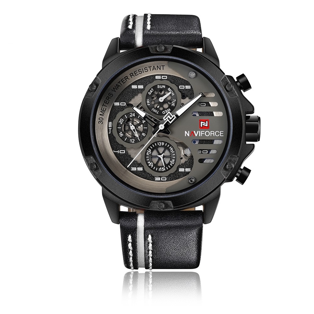 NAVIFORCE Luxury Waterproof 24H Date Quartz Watch