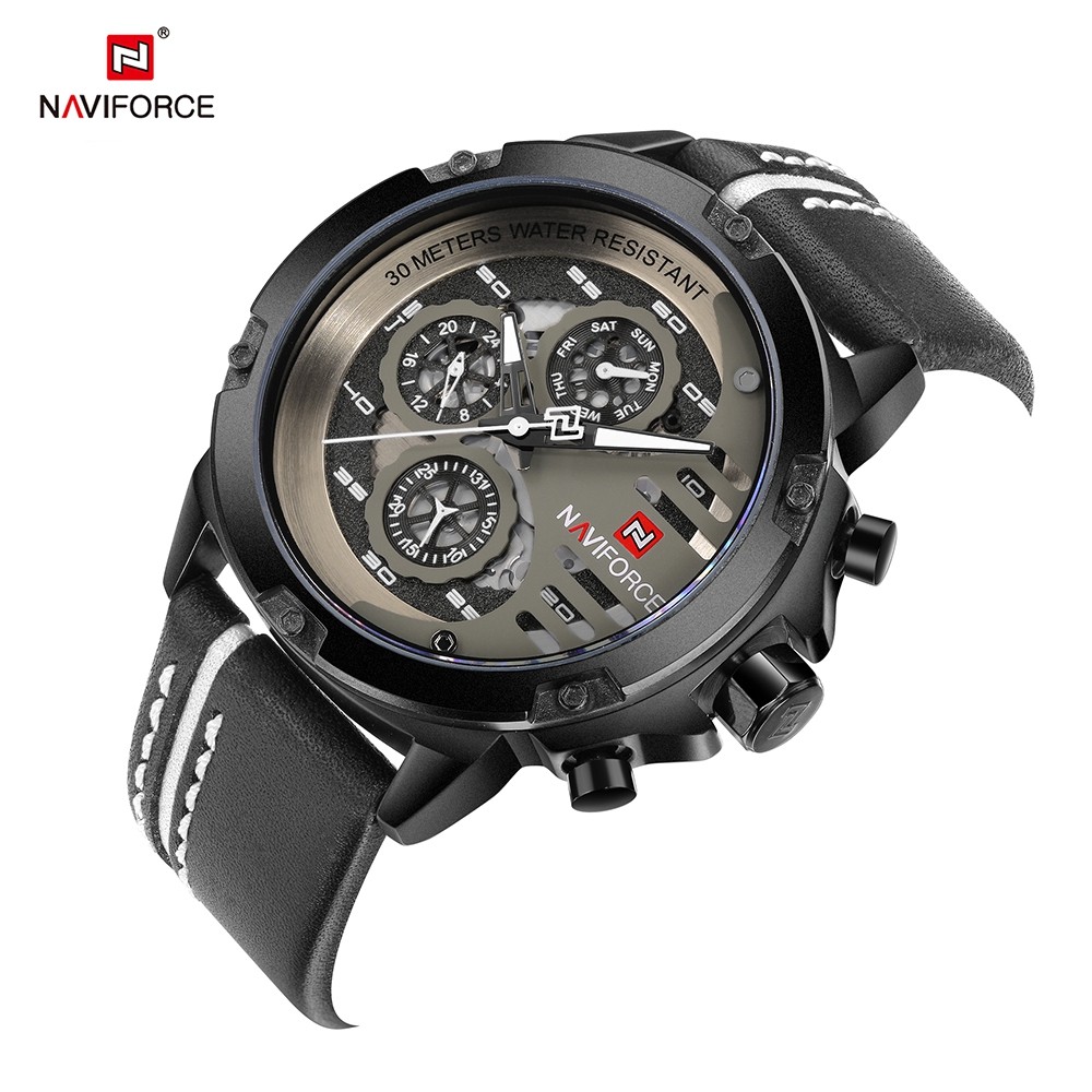 NAVIFORCE Luxury Waterproof 24H Date Quartz Watch